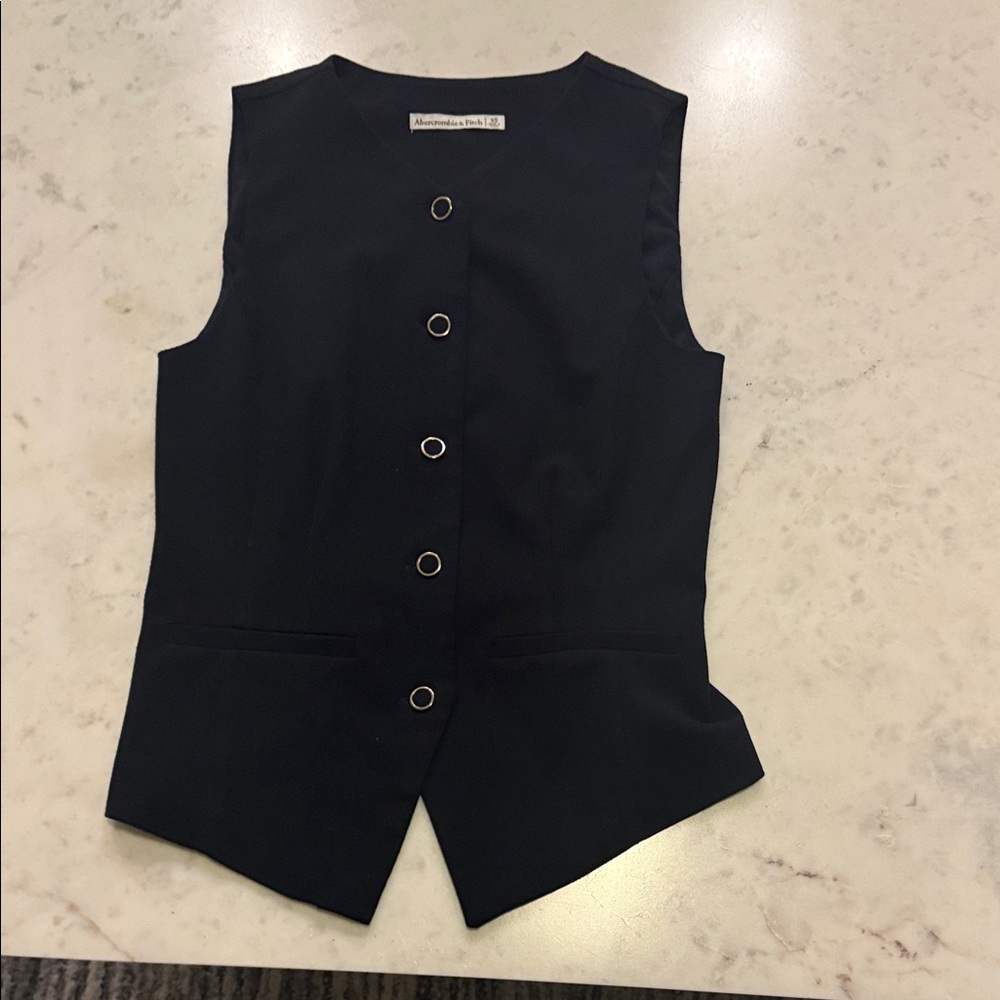 Abercrombie & Fitch Black V-Neck Top xs